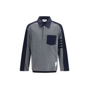 Thom Browne Gray Cotton Polo Men's Shirt